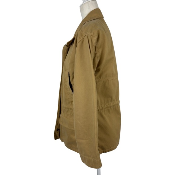 Madewell Prospect Jacket Utility Canvas Full Zip in Dark Sahara Neutral Size XXS - Picture 11 of 16